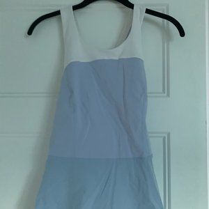 lululemon purple and white tank, size 8